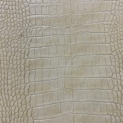 Кожаная панель DECO № 129 Крокодил бежевый + блестки золото 2800х1000х10 мм