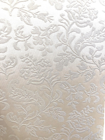 Кожаная панель DECO № 112 Цветы белый 2800х1000х10 мм