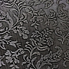 Кожаная панель DECO № 114 Цветы черный+серебро 2800х1000х10 мм