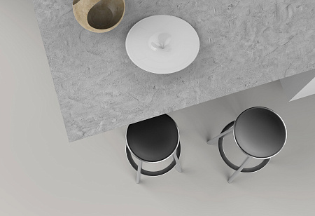 Компакт плита Форни 4090 (структура Сланец) 4200 х 1320 х 12 мм. черная основа