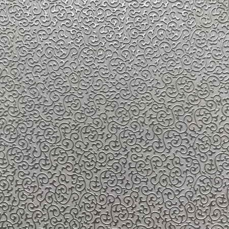 Кожаная панель DECO № 101 Лоза белый+серебро 2800х1000х10 мм