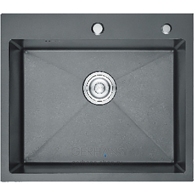 Мойка из нерж.стали Gerhans K36050B 600*500*220 мм Графит