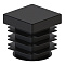 Заглушка пластиковая квадратная 18 х 18 мм. Черный (20)