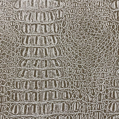 Кожаная панель DECO № 320 Крокодил шампань/ белый 2800х1000х10 мм