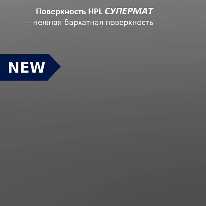 Компакт плита Паладина светлая 3061 (структура Супермат)   4200 х 650 х 12 мм. черная основа