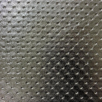 Кожаная панель DECO № 141 Версаль серебро блестящее 2800х1000х10 мм