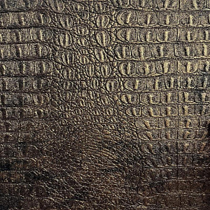 Кожаная панель DECO № 326 Крокодил позолоченный 2800х1000х10 мм