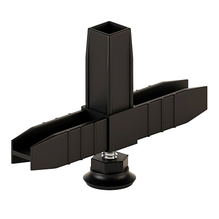 Коннектор 3 (2D) с регулируемой опорой Черный (40)