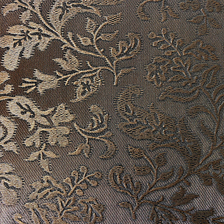 Кожаная панель DECO № 115 Цветы черный+медь 2800х1000х10 мм