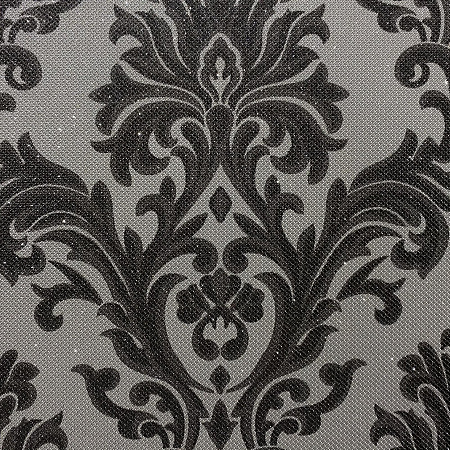 Кожаная панель DECO № 172 Маркиза серая с блестками 2800х1000х10 мм