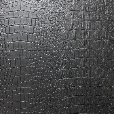 Кожаная панель DECO № 128 Крокодил черный 2800х1000х10 мм
